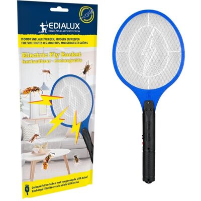 Edialux, Tiervertreiber, Wiederaufladbarer elektrischer Fliegenklatsche Edialux, Tiervertreiber, Wiederaufladbarer elektrischer Fliegenklatsche