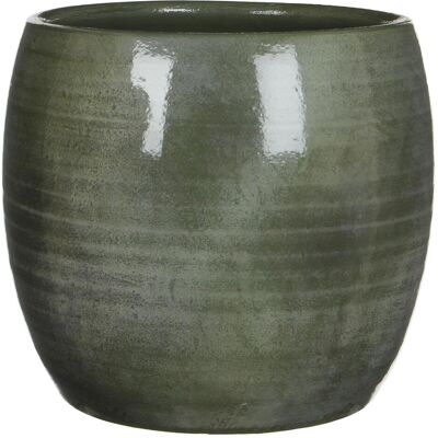 Mica Decorations, Blumentopf, Lester Blumentopf - H26 x Ø28 cm - Terrakotta - Grün (28 x 26 cm) Mica Decorations, Blumentopf, Lester Blumentopf - H26 x Ø28 cm - Terrakotta - Grün (28 x 26 cm)