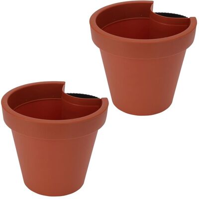 ProGarden, Blumentopf, Fallrohr-Blumentopf, rund, terracotta, Regenrohrtopf, Ø 23 cm, 2er-Set (23 x 21 cm) ProGarden, Blumentopf, Fallrohr-Blumentopf, rund, terracotta, Regenrohrtopf, Ø 23 cm, 2er-Set (23 x 21 cm)
