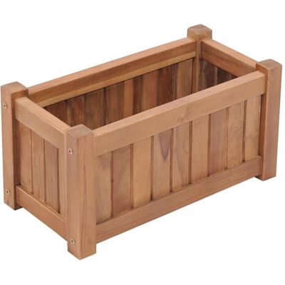 vidaXL Hochbeet 50x25x25 cm Massives Teakholz - Hochbeet vidaXL Hochbeet 50x25x25 cm Massives Teakholz - Hochbeet