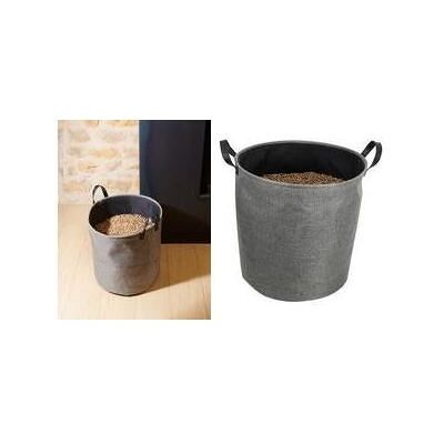 EDA, Indoor Growing Zubehör, Pellet-Tasche aus Filz, 60 Liter, dunkelgrau Kapazität 30 kg, zur Aufbewahrung von Holzpellets EDA, Indoor Growing Zubehör, Pellet-Tasche aus Filz, 60 Liter, dunkelgrau Kapazität 30 kg, zur Aufbewahrung von Holzpellets