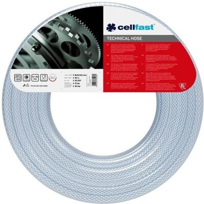 MGA, Gartenschlauch, Cellfast TECHNISCHER Technischerschlauch, Blau, 16 × 3 mm, 50m (50 m, 16 mm) MGA, Gartenschlauch, Cellfast TECHNISCHER Technischerschlauch, Blau, 16 × 3 mm, 50m (50 m, 16 mm)