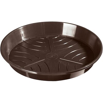 GELI Plant Pot Saucer - 24cm Brown - Weather-resistant, UV protection - Pack of 20 GELI Plant Pot Saucer - 24cm Brown - Weather-resistant, UV protection - Pack of 20