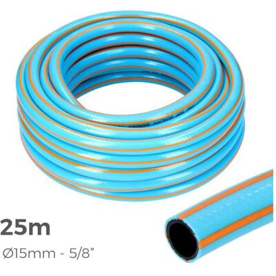 EDM Gartenschlauch 25m Anti-Torsion Blau Flexibel 15/20mm EDM Gartenschlauch 25m Anti-Torsion Blau Flexibel 15/20mm