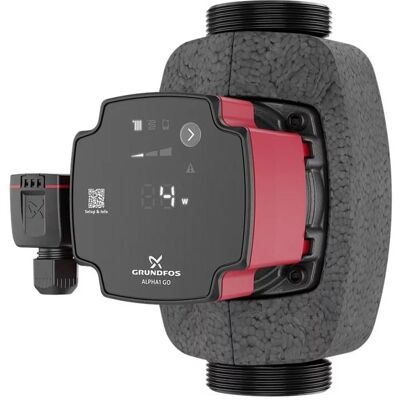 Grundfos Wasserpumpe, Hocheffizienz Umwlzpumpe ALPHA1 GO 25-80 180 220-240V 9H DC0 (Hauswasserpumpe) Grundfos Wasserpumpe, Hocheffizienz Umwlzpumpe ALPHA1 GO 25-80 180 220-240V 9H DC0 (Hauswasserpumpe)