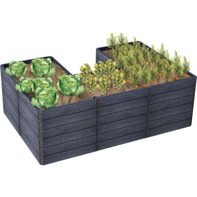 Garantia Hochbeet Ergo Quadro U L Stone - Hochbeet Garantia Hochbeet Ergo Quadro U L Stone - Hochbeet