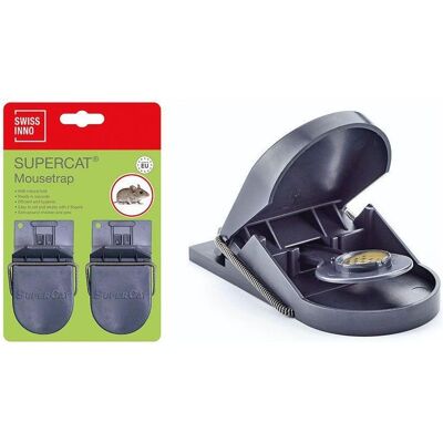 Swissinno, Tierfalle, Mausefalle SuperCat 2er Set, inkl. Köder-Erdnussbutter Swissinno, Tierfalle, Mausefalle SuperCat 2er Set, inkl. Köder-Erdnussbutter