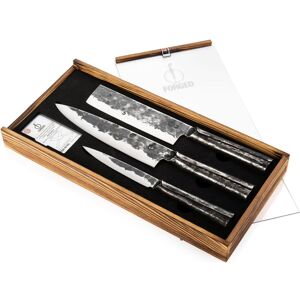 Forged Messerset 3-teilig, Küchenmesser, Schwarz Forged Messerset 3-teilig, Küchenmesser, Schwarz