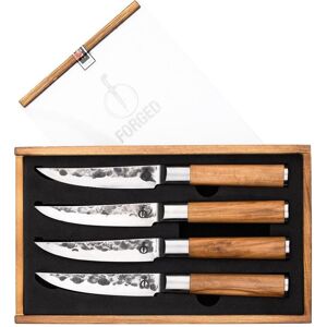 Forged Steakmesser-Set, Besteck, Braun Forged Steakmesser-Set, Besteck, Braun