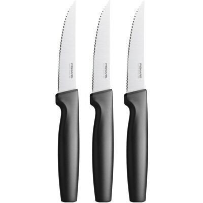 Fiskars Functional Form Messerset für Steaks, Küchenmesser, Schwarz Fiskars Functional Form Messerset für Steaks, Küchenmesser, Schwarz