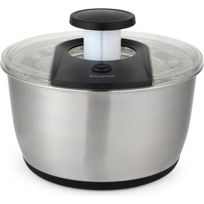 Salter BW14097 Salad Spinner 6L, Silver, Salatschleuder, Silber Salter BW14097 Salad Spinner 6L, Silver, Salatschleuder, Silber