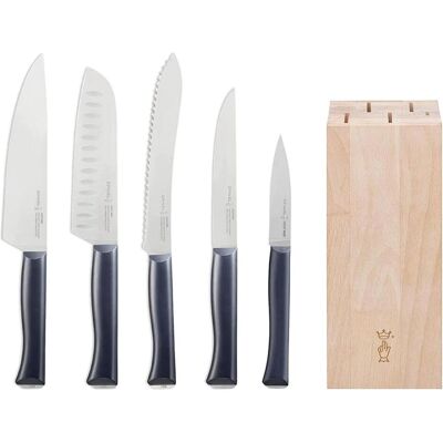 Opinel - Intempora - Buchenholz - 5 Messer - Messerblock Opinel - Intempora - Buchenholz - 5 Messer - Messerblock
