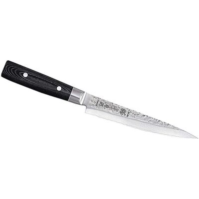 Yaxell Zen Japanisches Damast Fleischmesser 18cm - Küchenmesser, Schwarz Yaxell Zen Japanisches Damast Fleischmesser 18cm - Küchenmesser, Schwarz