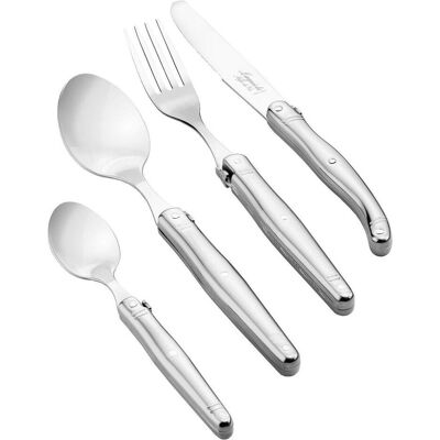 Laguiole Laguiolstil de Vie Castlery Set Premium Line - 24 - Edelstahl - Edelstahl, Besteck, Silber Laguiole Laguiolstil de Vie Castlery Set Premium Line - 24 - Edelstahl - Edelstahl, Besteck, Silber