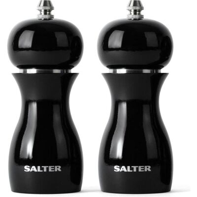 Salter Salz- und Pfeffermühlen - Verstellbarer Keramikmahlwerk - Grau Salter Salz- und Pfeffermühlen - Verstellbarer Keramikmahlwerk - Grau