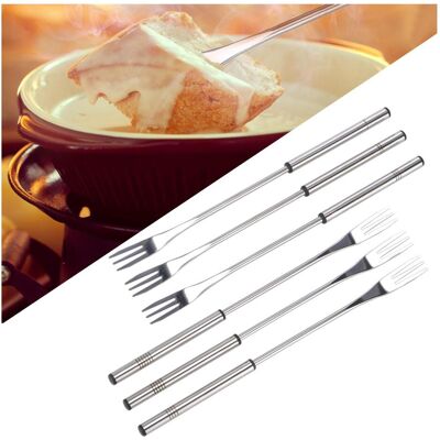 Childhome 12 Fondue-Gabeln aus Edelstahl, Zubehör Kochen am Tisch, Silber Childhome 12 Fondue-Gabeln aus Edelstahl, Zubehör Kochen am Tisch, Silber