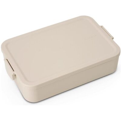 Brabantia Lunchbox Make & Take 25.5 x 16.7 x 6.2 cm, Beige, Lunchbox, Weiss, Beige Brabantia Lunchbox Make & Take 25.5 x 16.7 x 6.2 cm, Beige, Lunchbox, Weiss, Beige