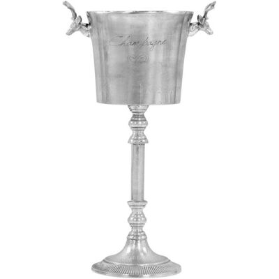 vidaXL Champagnerkühler Vollaluminium Silber 39x29x71 cm Party vidaXL Champagnerkühler Vollaluminium Silber 39x29x71 cm Party