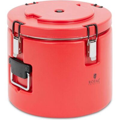 Royal Catering Thermobehälter Edelstahl Thermobox Thermoport Warmhaltebehälter Speisen 15 L, Thermoskanne, Rot Royal Catering Thermobehälter Edelstahl Thermobox Thermoport Warmhaltebehälter Speisen 15 L, Thermoskanne, Rot