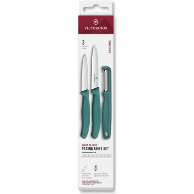 Victorinox SwissClassic Paring Messer-Set mit Schäler, Tomaten- & Allzweckmesser - Küchenbesteck Victorinox SwissClassic Paring Messer-Set mit Schäler, Tomaten- & Allzweckmesser - Küchenbesteck