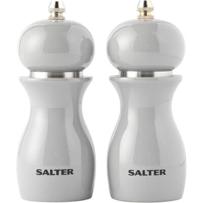 Salter Salz- und Pfeffermühlen - Verstellbarer Keramikmahlwerk - Grau Salter Salz- und Pfeffermühlen - Verstellbarer Keramikmahlwerk - Grau