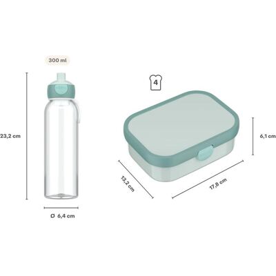 Mepal Campus (2025) Pausenset, Lunchbox, Blau Mepal Campus (2025) Pausenset, Lunchbox, Blau