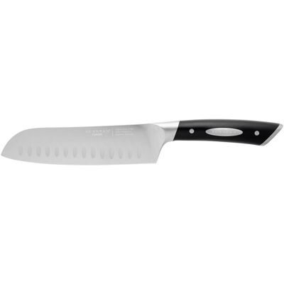 Scanpan Classic 18 cm Santokumesser - Kullenschliff, Schwarz & Silber Scanpan Classic 18 cm Santokumesser - Kullenschliff, Schwarz & Silber