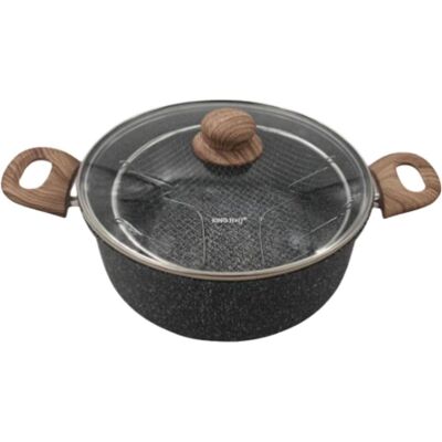Kinghoff Garnek Marmurowy Z Koszem Do Smażenia Kh-1985 4l, Pfanne + Kochtopf, Schwarz Kinghoff Garnek Marmurowy Z Koszem Do Smażenia Kh-1985 4l, Pfanne + Kochtopf, Schwarz