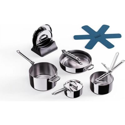 Joseph Joseph 5er Set Space Steel Pfannenset, Pfannenset + Topfset, Silber Joseph Joseph 5er Set Space Steel Pfannenset, Pfannenset + Topfset, Silber