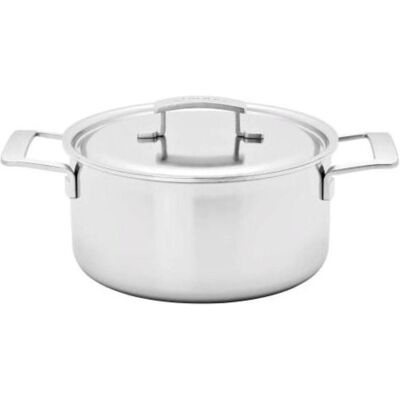 Demeyere Industry 5 Kochtopf mit Deckel D24cm 5.2lt, Pfanne + Kochtopf, Silber Demeyere Industry 5 Kochtopf mit Deckel D24cm 5.2lt, Pfanne + Kochtopf, Silber