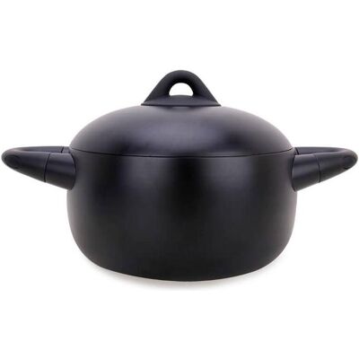 Maestro Garnek z pokrywką 22cm 4 0l MR-4017-22, Pfanne + Kochtopf, Schwarz, Silber Maestro Garnek z pokrywką 22cm 4 0l MR-4017-22, Pfanne + Kochtopf, Schwarz, Silber