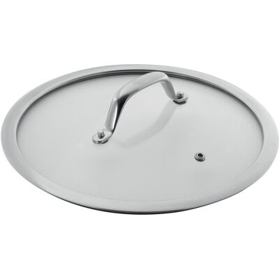 Kuhn Rikon Glasdeckel mit Edelstahlgriff, Zubehör Kochgeschirr, Silber Kuhn Rikon Glasdeckel mit Edelstahlgriff, Zubehör Kochgeschirr, Silber