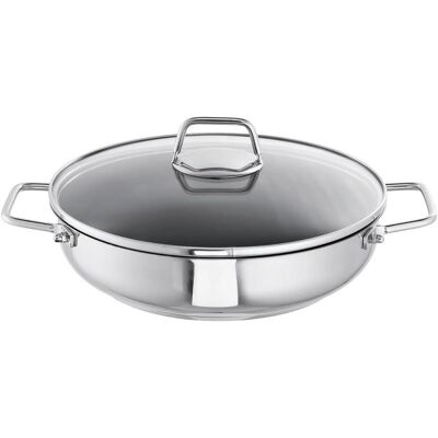 Schulte-Ufer Edelstahl-Dampfgarschale - Pfanne - Induktion Schulte-Ufer Edelstahl-Dampfgarschale - Pfanne - Induktion