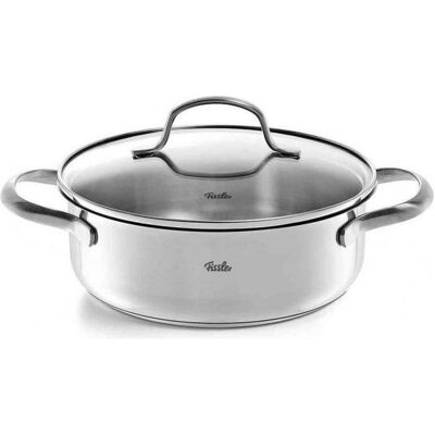 Fissler San Francisco Bratentopf 16cm, Pfanne + Kochtopf, Silber Fissler San Francisco Bratentopf 16cm, Pfanne + Kochtopf, Silber