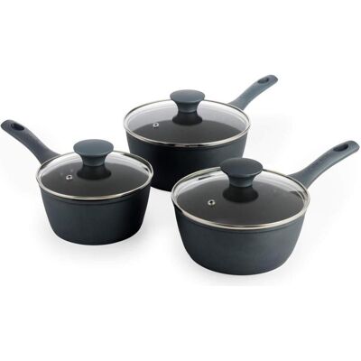 Salter BW13591DU Megastone Excellence 3 Piece Pan Set, Pfannenset + Topfset, Blau Salter BW13591DU Megastone Excellence 3 Piece Pan Set, Pfannenset + Topfset, Blau