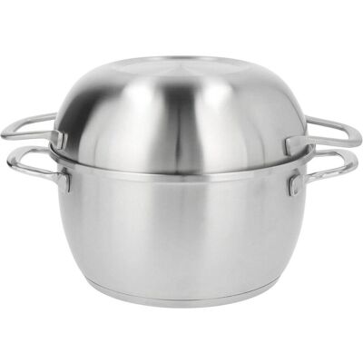 Demeyere Specialties mosselpan ø 20 cm 3 liter rvs (10823), Pfanne + Kochtopf, Silber Demeyere Specialties mosselpan ø 20 cm 3 liter rvs (10823), Pfanne + Kochtopf, Silber