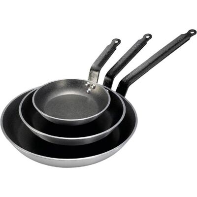 de Buyer Choc Resto Induction Bratpfanne Antihaft, Pfanne + Kochtopf, Silber de Buyer Choc Resto Induction Bratpfanne Antihaft, Pfanne + Kochtopf, Silber