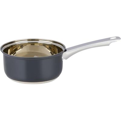 alpina Stielkasserolle mit Deckel 1,8L Ø16cm, Pfanne + Kochtopf, Schwarz alpina Stielkasserolle mit Deckel 1,8L Ø16cm, Pfanne + Kochtopf, Schwarz