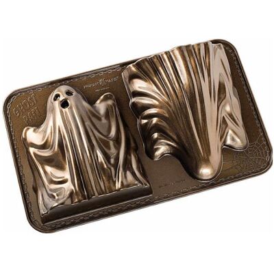 3x Nordic Ware Ghost Cake Pan, Backform, Grau 3x Nordic Ware Ghost Cake Pan, Backform, Grau