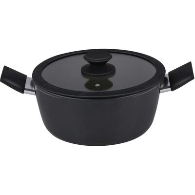 alpina Kochtopf Ø24cm Keramik Induktion, Pfanne + Kochtopf, Schwarz alpina Kochtopf Ø24cm Keramik Induktion, Pfanne + Kochtopf, Schwarz