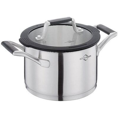 Küchenprofi Kochtopf COMO 16 cm, Pfanne + Kochtopf, Silber Küchenprofi Kochtopf COMO 16 cm, Pfanne + Kochtopf, Silber