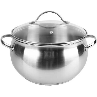 Maestro Garnek z pokrywką MR-3516-24 24 cm, Pfanne + Kochtopf, Silber Maestro Garnek z pokrywką MR-3516-24 24 cm, Pfanne + Kochtopf, Silber