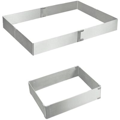 Metaltex Backrahmen verstellbar, Backform, Silber Metaltex Backrahmen verstellbar, Backform, Silber