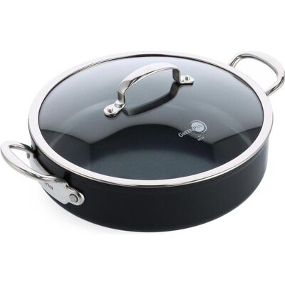 Greenpan Barcelona Pro Stoofpan met keramische antikleeflaag 30 cm, Pfanne + Kochtopf, Silber Greenpan Barcelona Pro Stoofpan met keramische antikleeflaag 30 cm, Pfanne + Kochtopf, Silber