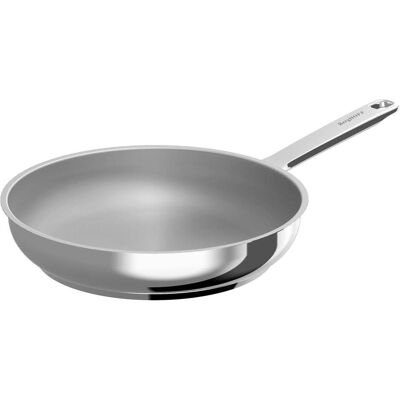 BergHoff Bratpfanne Dina Helix 28 cm, Material: Edelstahl, Pfanne + Kochtopf, Silber BergHoff Bratpfanne Dina Helix 28 cm, Material: Edelstahl, Pfanne + Kochtopf, Silber