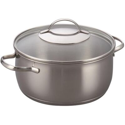 Kelomat Bratentopf, 1,5l mit Deckel, Pfanne + Kochtopf, Silber Kelomat Bratentopf, 1,5l mit Deckel, Pfanne + Kochtopf, Silber