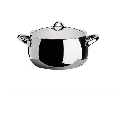 Alessi Mami Kasserolle, Pfanne + Kochtopf, Silber Alessi Mami Kasserolle, Pfanne + Kochtopf, Silber