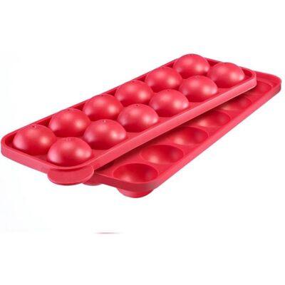 Westmark 12er CakePop-Silikonform rot, Backform, Rot Westmark 12er CakePop-Silikonform rot, Backform, Rot