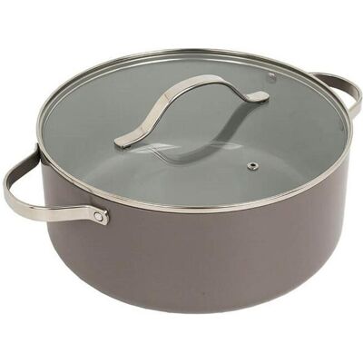 Maestro Garnek z pokrywką 28 cm 7 0L MR-4009-28, Pfanne + Kochtopf, Grau Maestro Garnek z pokrywką 28 cm 7 0L MR-4009-28, Pfanne + Kochtopf, Grau