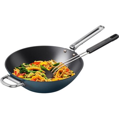 Joseph Joseph Space Wok, Pfanne + Kochtopf, Silber Joseph Joseph Space Wok, Pfanne + Kochtopf, Silber